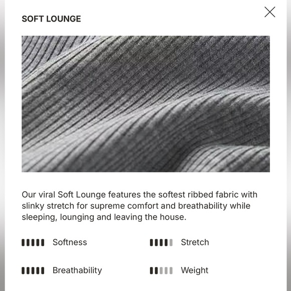 SKIMS SOFT LOUNGE RIBBED SLEEP SHIRT IN ONYX - Picture 5 of 5